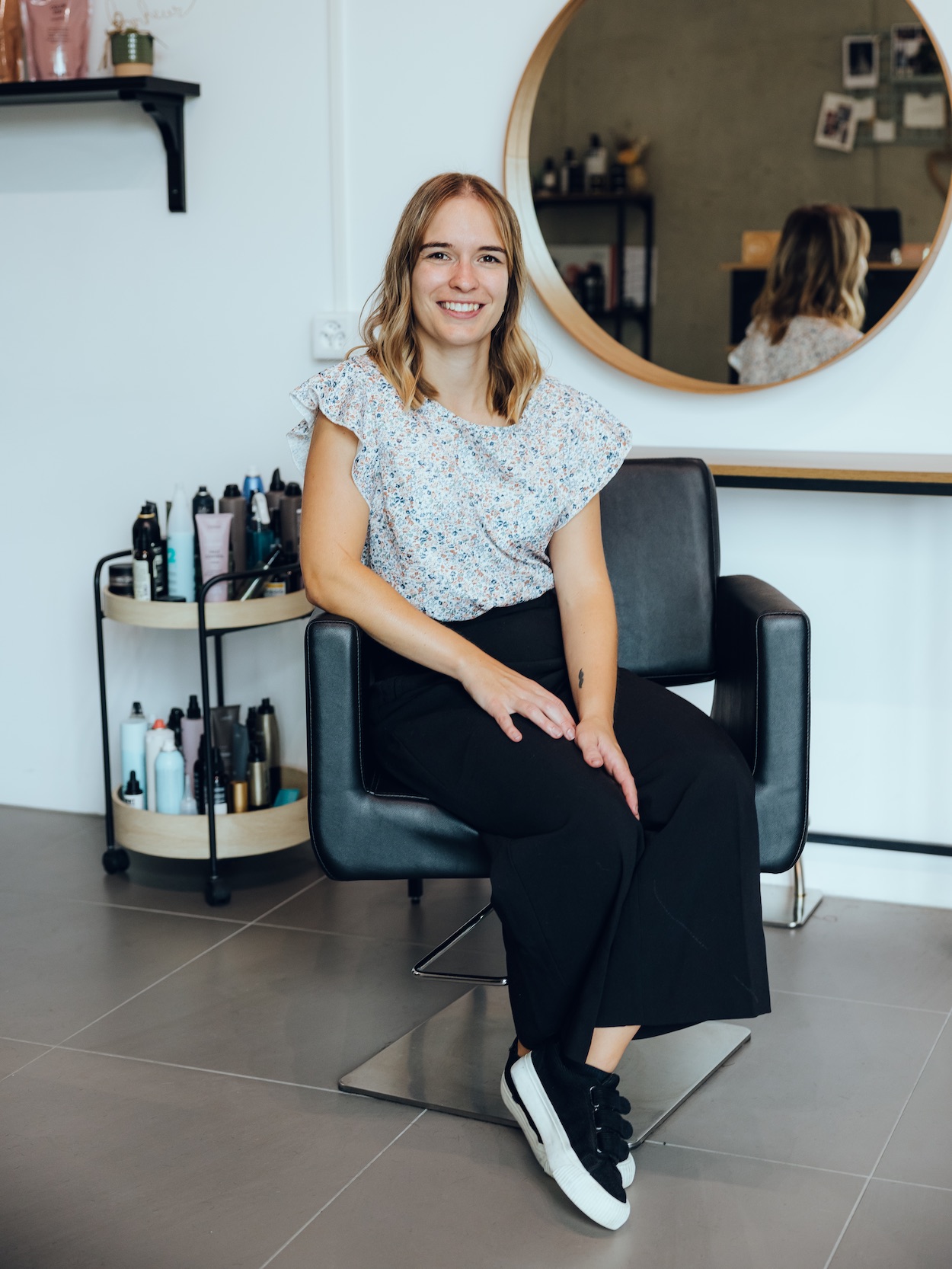 Cindy fondatrice de l'atelier coiffure